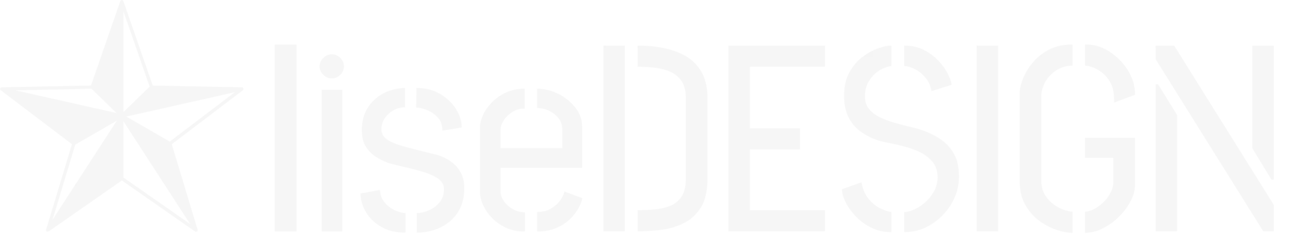 Logo liseDESIGN - weißer Stern mit Schriftzug